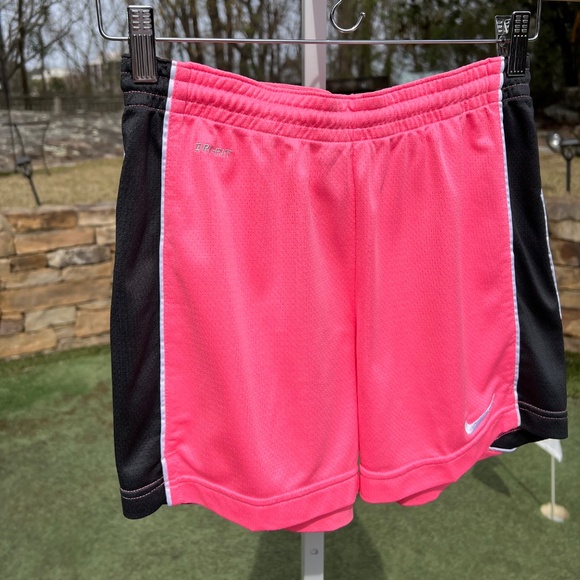 Nike Womens' Pink Shorts with Black Sides - Picture 6 of 15